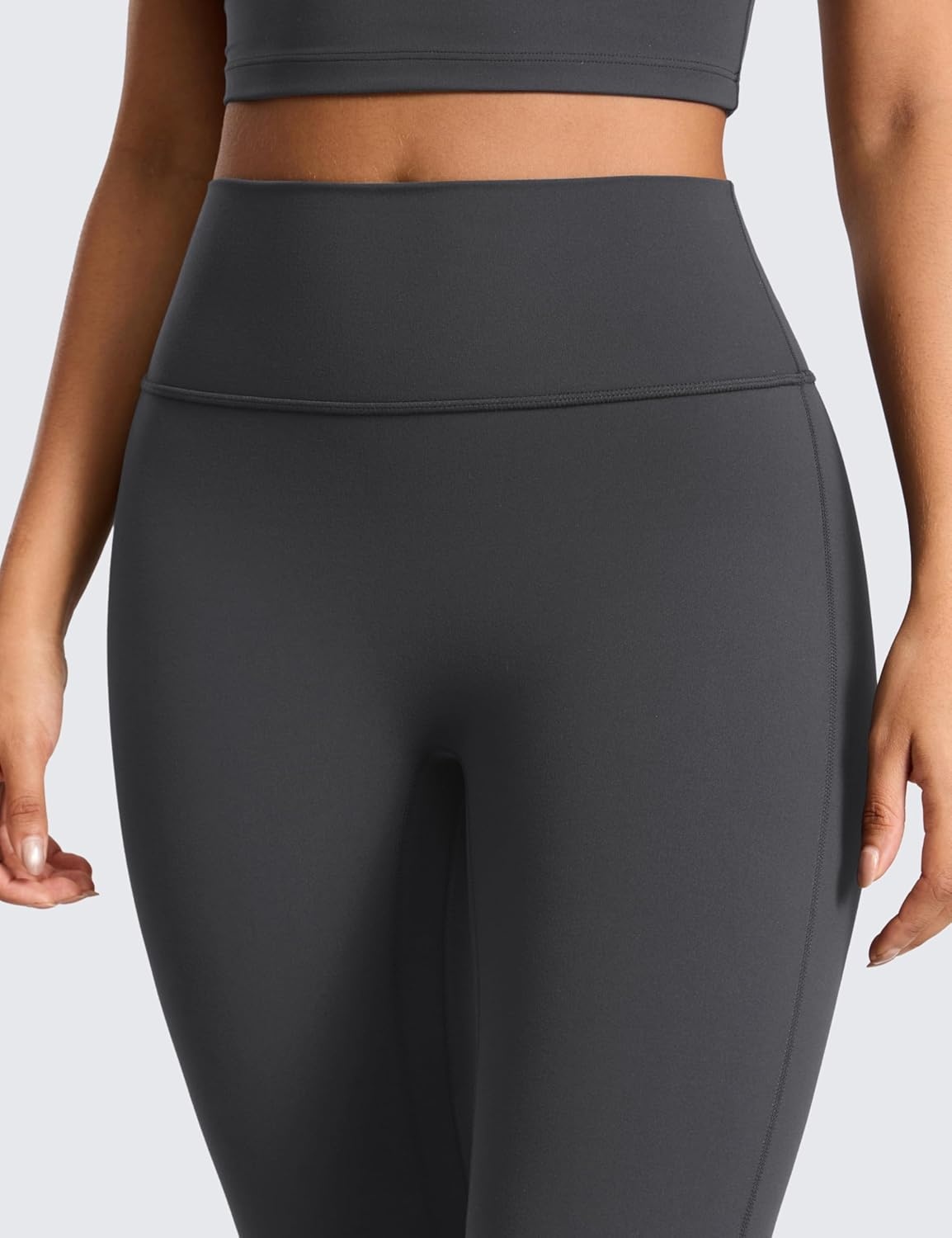 image:imageCRZ YOGA Secretsculpt Butterlift Flare Leggings 31 No Front Seam High Waist Bootcut Yoga Pants Booty Scrunch ButtMysterious Grey