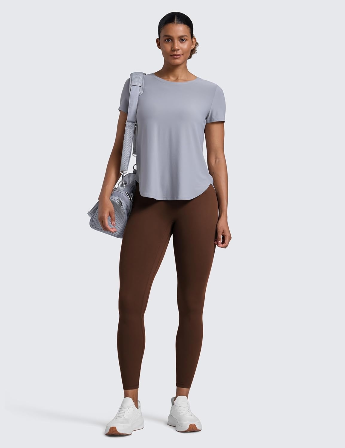 image:imageCRZ YOGA Secretsculpt Butterlift Workout Leggings 25 No Front Seam High Waisted Womens Yoga Pants Booty Scrunch ButtLava Brown