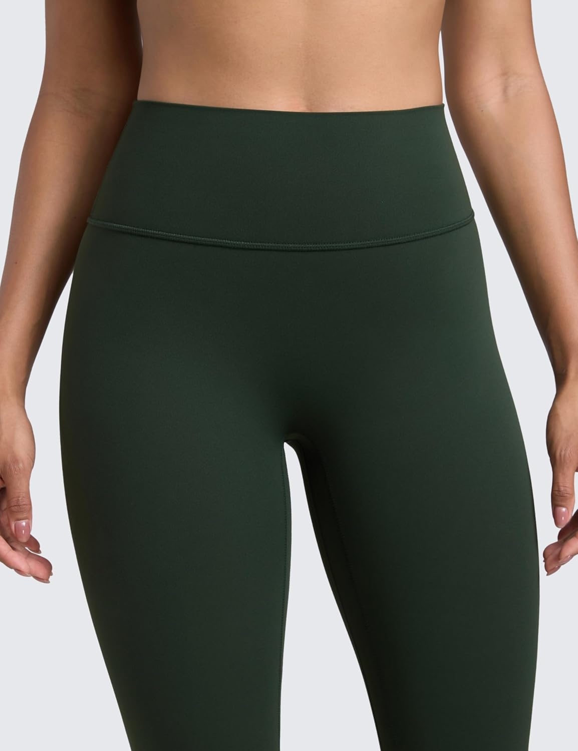 image:imageCRZ YOGA Secretsculpt Butterlift Workout Leggings 25 No Front Seam High Waisted Womens Yoga Pants Booty Scrunch ButtLegend Green