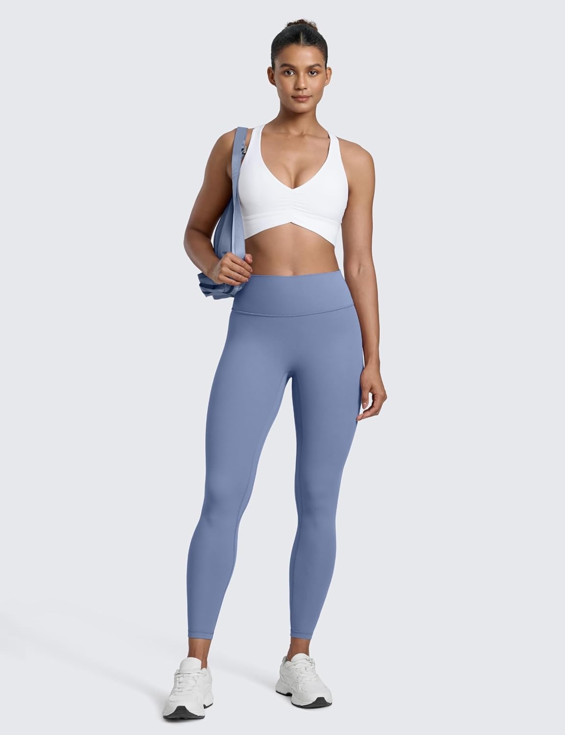 image:imageCRZ YOGA Secretsculpt Butterlift Workout Leggings 25 No Front Seam High Waisted Womens Yoga Pants Booty Scrunch ButtOasis Blue