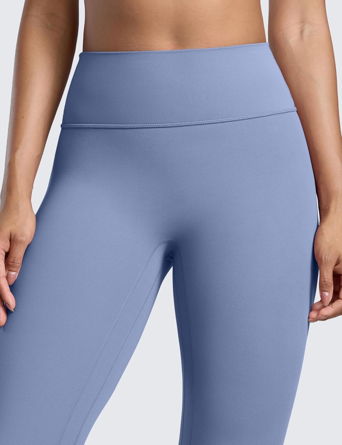 image:imageCRZ YOGA Secretsculpt Butterlift Workout Leggings 25 No Front Seam High Waisted Womens Yoga Pants Booty Scrunch ButtOasis Blue