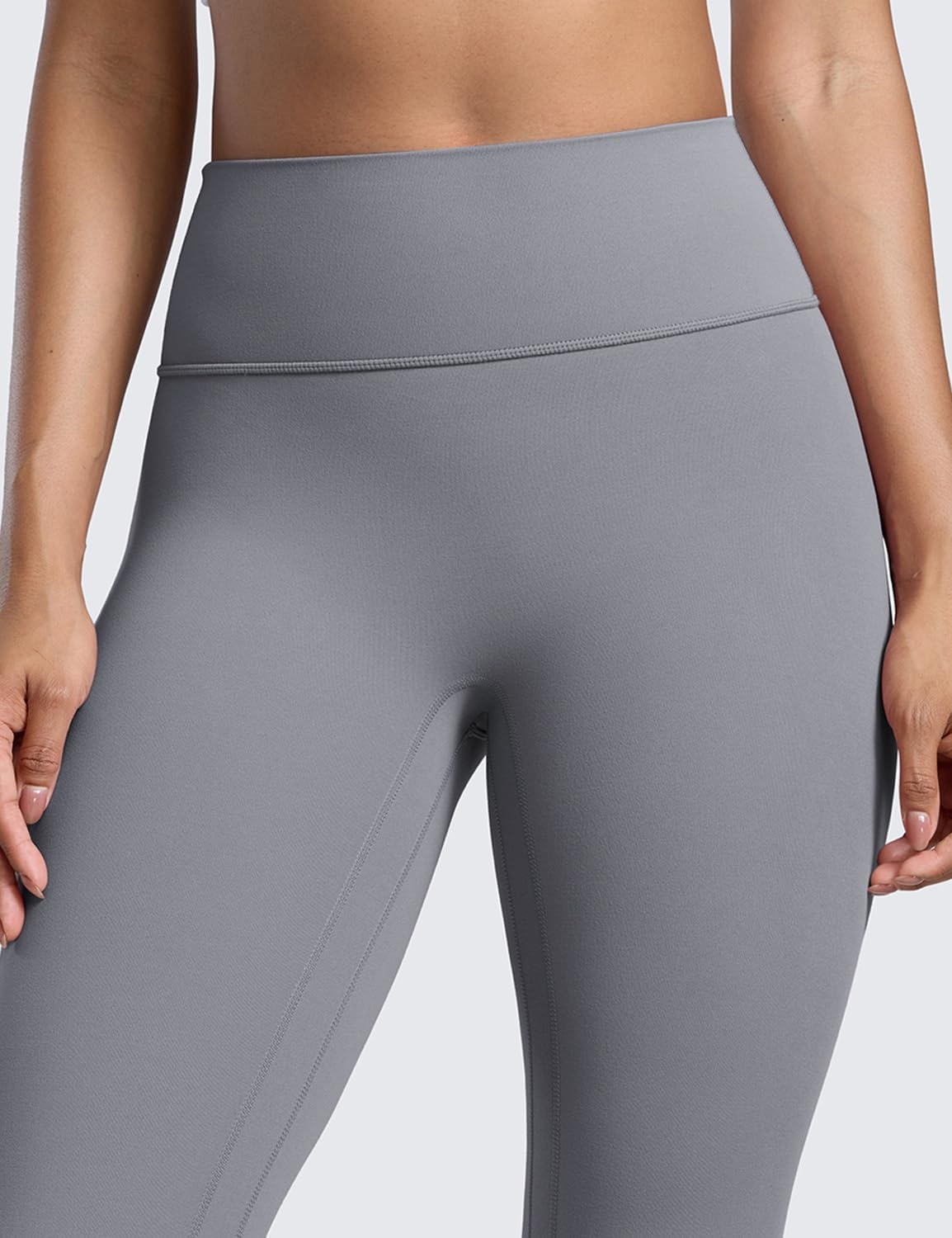 image:imageCRZ YOGA Secretsculpt Butterlift Workout Leggings 25 No Front Seam High Waisted Womens Yoga Pants Booty Scrunch ButtSolar Grey
