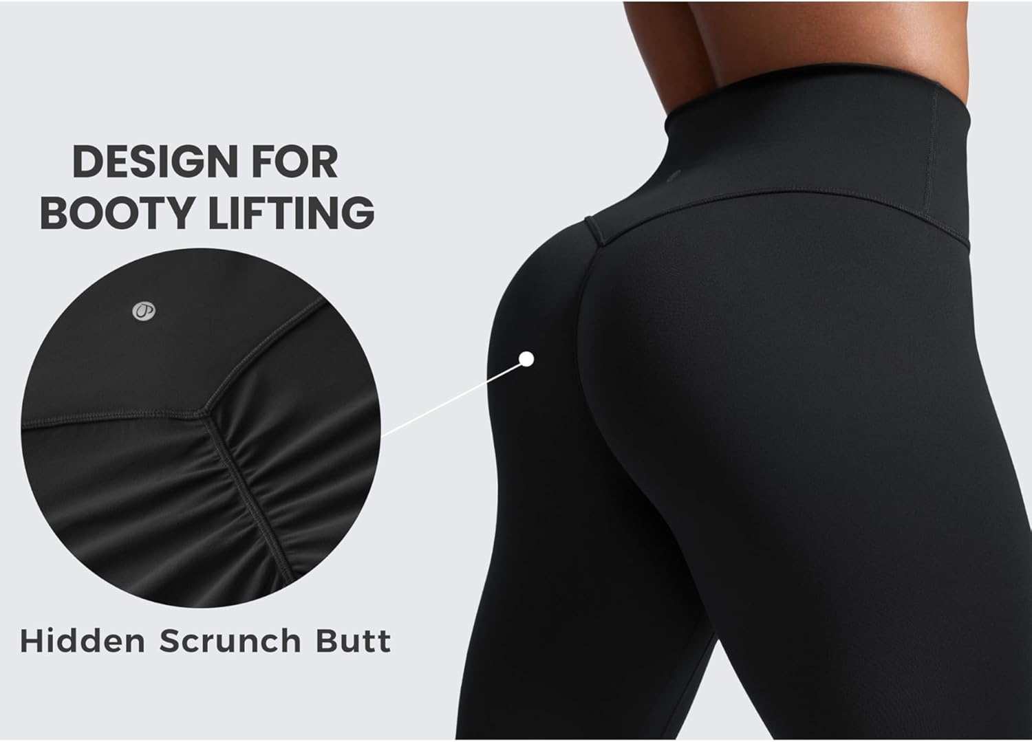 image:imageCRZ YOGA Secretsculpt Butterlift Workout Leggings 28 No Front Seam High Waisted Womens Yoga Pants Booty Scrunch ButtBlack