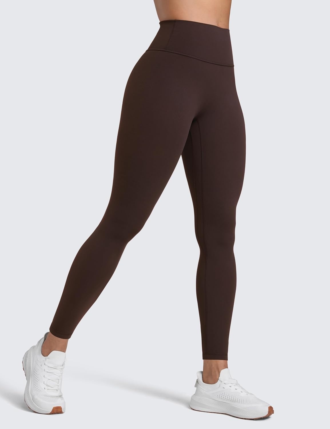 image:imageCRZ YOGA Secretsculpt Butterlift Workout Leggings 28 No Front Seam High Waisted Womens Yoga Pants Booty Scrunch ButtHot Fudge Brown