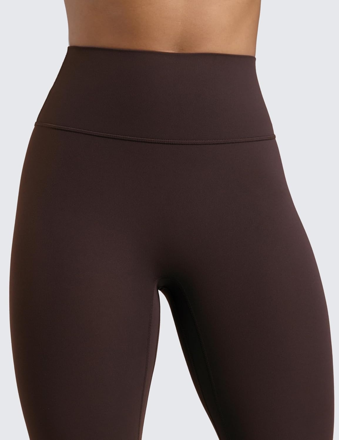 image:imageCRZ YOGA Secretsculpt Butterlift Workout Leggings 28 No Front Seam High Waisted Womens Yoga Pants Booty Scrunch ButtHot Fudge Brown