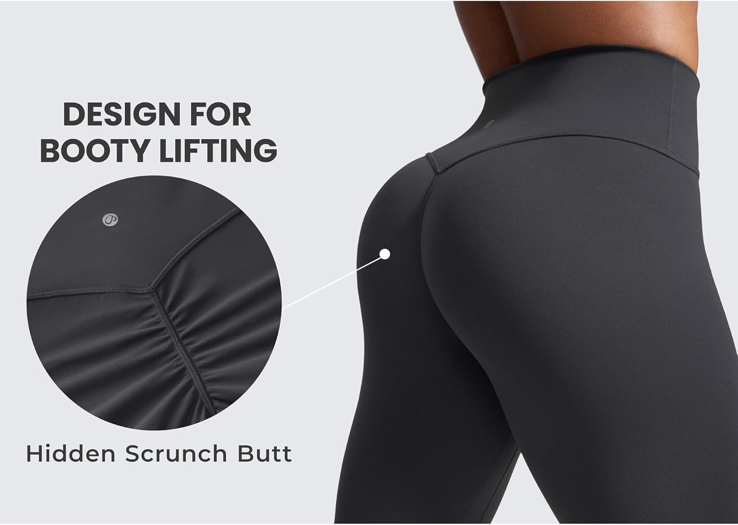 image:imageCRZ YOGA Secretsculpt Butterlift Workout Leggings 28 No Front Seam High Waisted Womens Yoga Pants Booty Scrunch ButtMysterious Grey