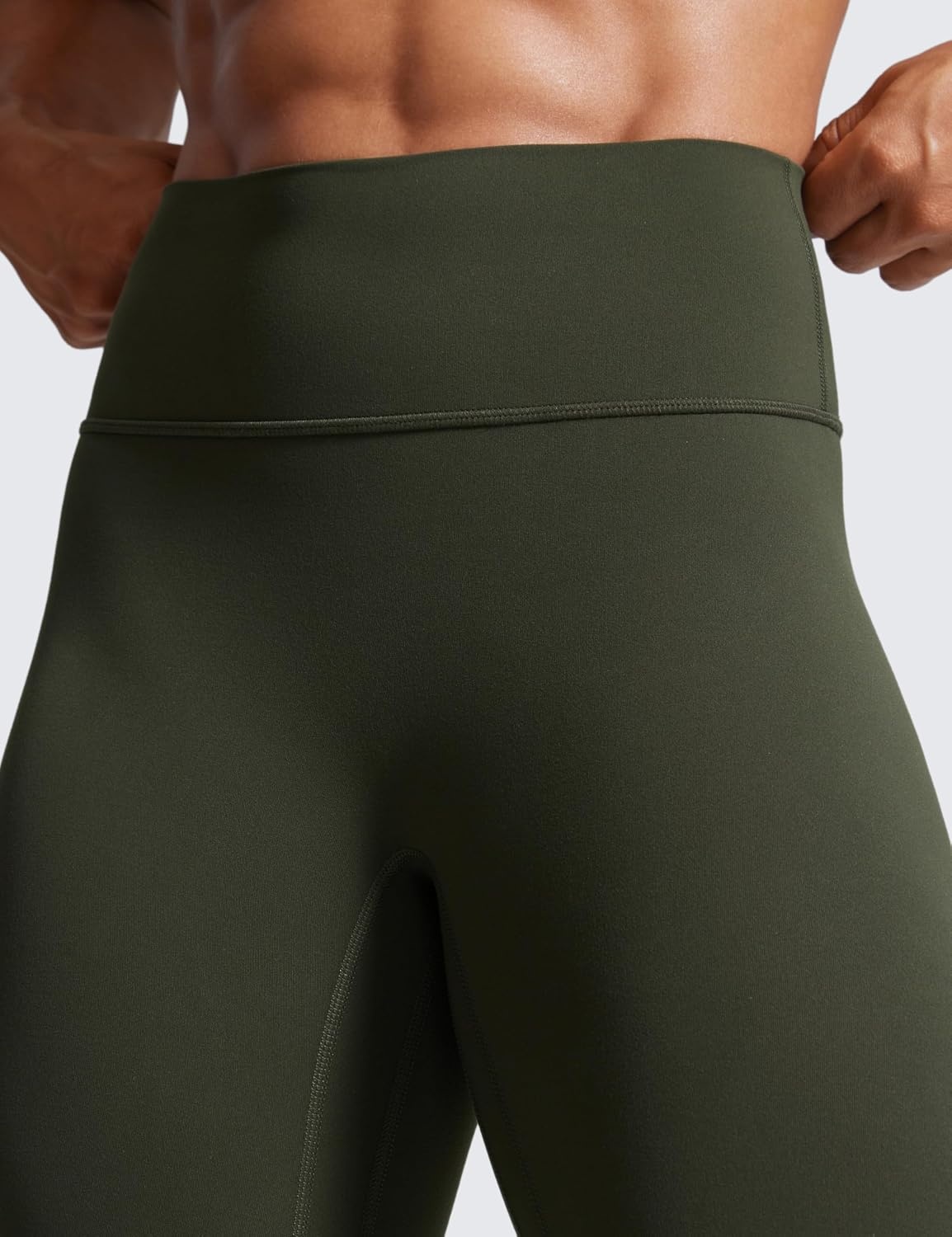 image:imageCRZ YOGA Secretsculpt Butterlift Workout Leggings 28 No Front Seam High Waisted Womens Yoga Pants Booty Scrunch ButtOlive Green