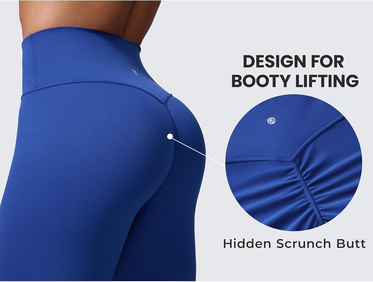 image:imageCRZ YOGA Secretsculpt Butterlift Workout Leggings 28 No Front Seam High Waisted Womens Yoga Pants Booty Scrunch ButtWaves Blue