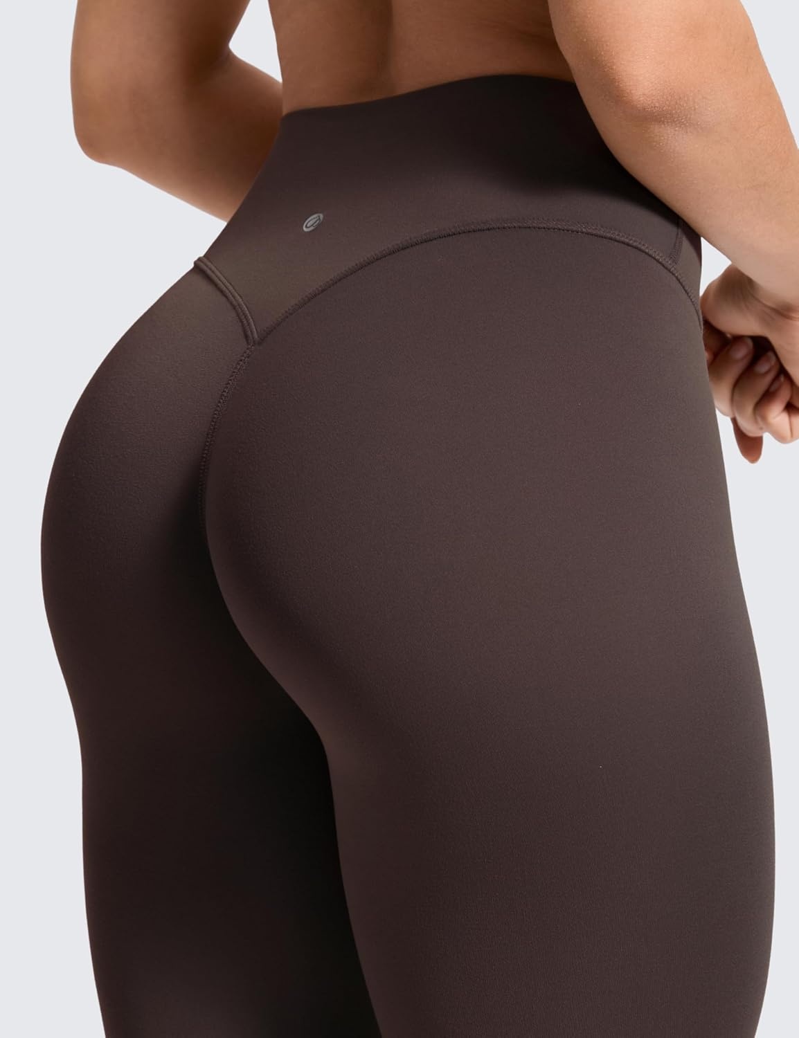 image:imageCRZ YOGA Secretsculpt Minor No Front Seam Leggings 25 Softretch High Waisted Womens Yoga Pants Buttery Soft Booty LiftingClay Brown