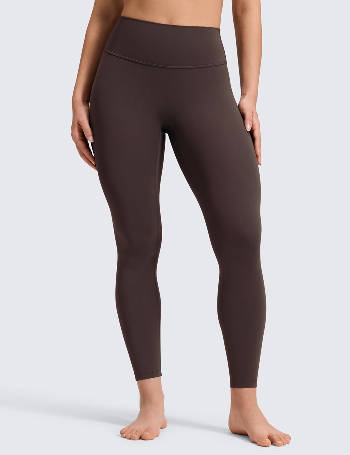 image:imageCRZ YOGA Secretsculpt Minor No Front Seam Leggings 25 Softretch High Waisted Womens Yoga Pants Buttery Soft Booty LiftingClay Brown