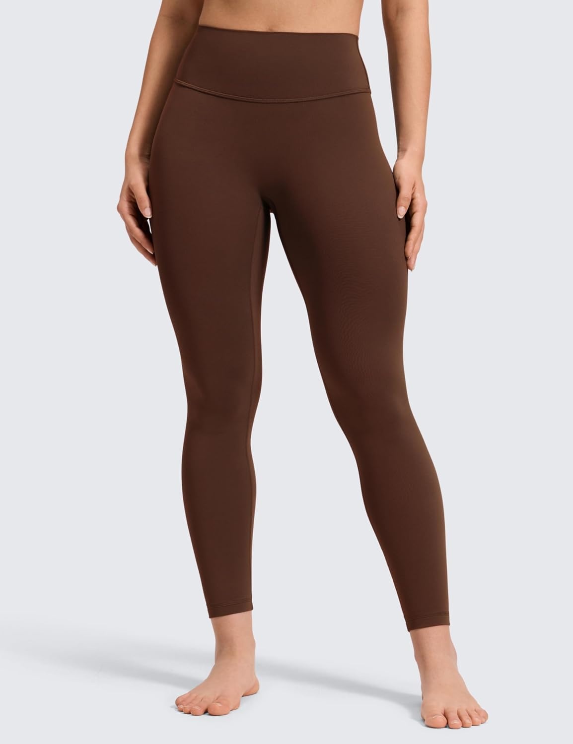 image:imageCRZ YOGA Secretsculpt Minor No Front Seam Leggings 25 Softretch High Waisted Womens Yoga Pants Buttery Soft Booty LiftingLava Brown