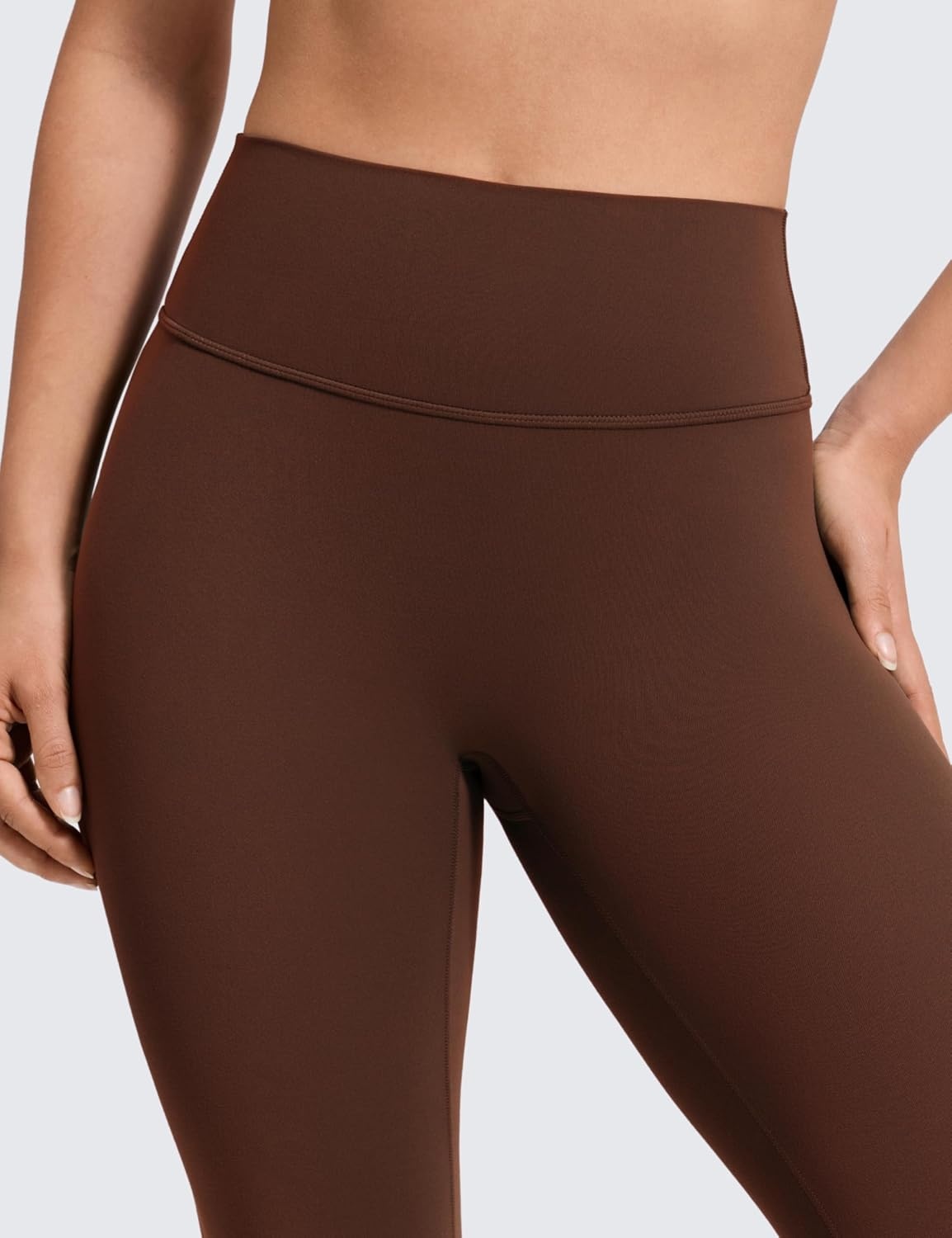 image:imageCRZ YOGA Secretsculpt Minor No Front Seam Leggings 25 Softretch High Waisted Womens Yoga Pants Buttery Soft Booty LiftingLava Brown
