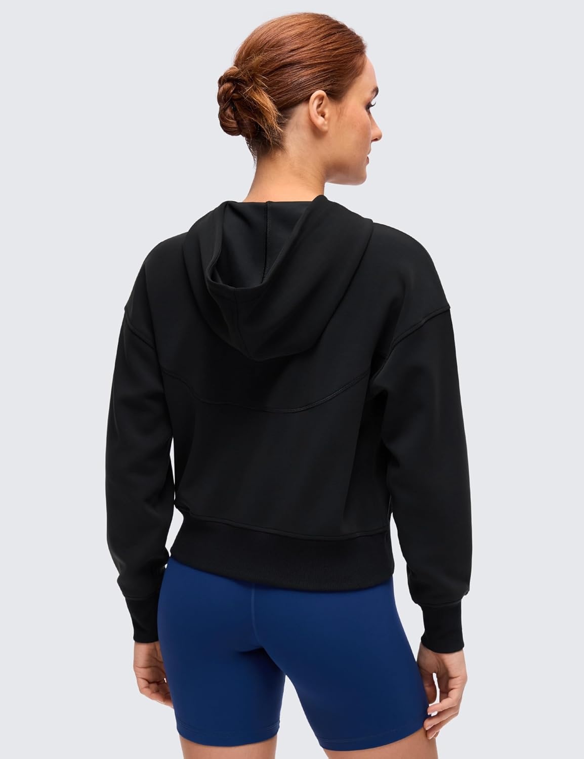 image:imageCRZ YOGA SoftAura Full Zip Hoodies for Women Workout Casual Zipper Hooded Sweat Shirts with PocketsBlack