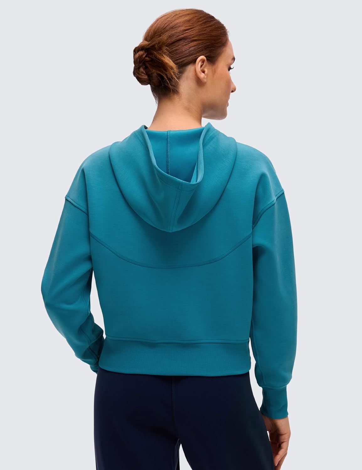 image:imageCRZ YOGA SoftAura Full Zip Hoodies for Women Workout Casual Zipper Hooded Sweat Shirts with PocketsHawaiian Blue