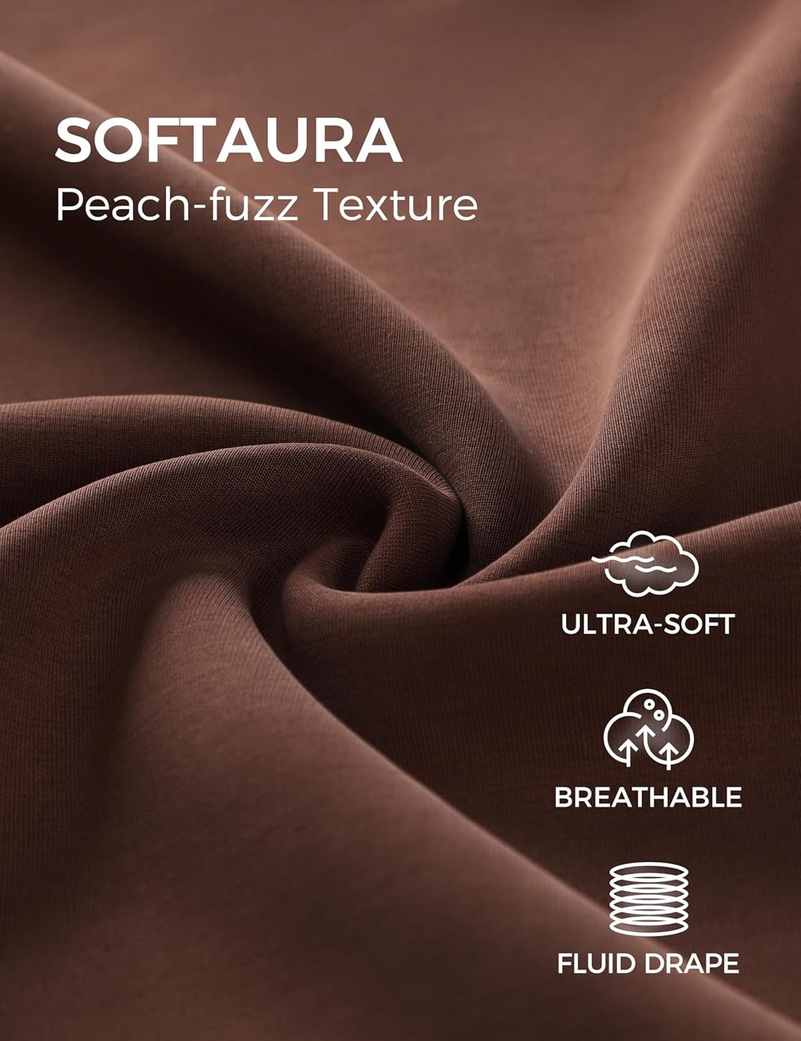 image:imageCRZ YOGA SoftAura Straight Leg Casual Sweatpants Women 283032 Modal Lounge Travel Pants with PocketsCoffee Brown