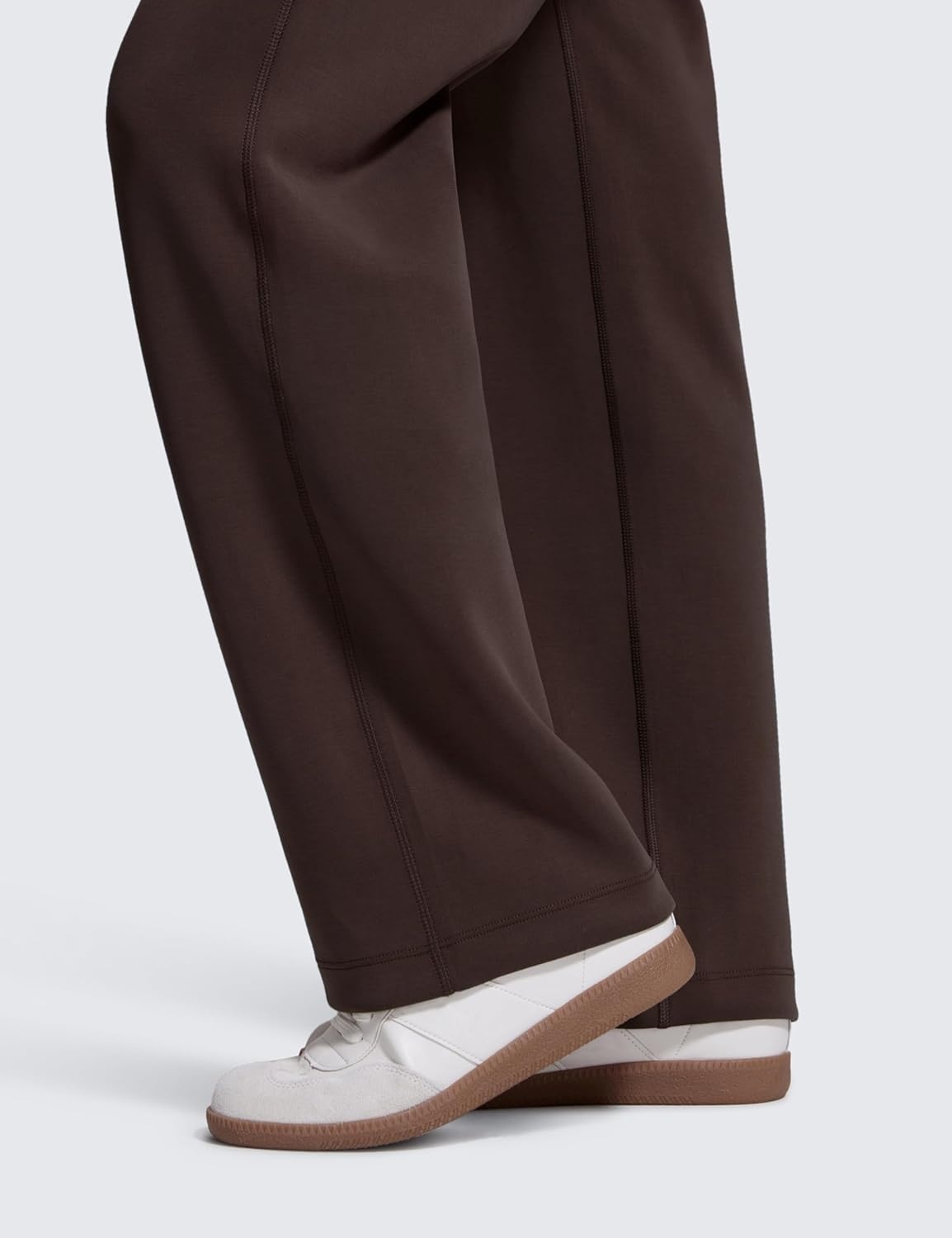 image:imageCRZ YOGA SoftAura Straight Leg Casual Sweatpants Women 283032 Modal Lounge Travel Pants with PocketsHot Fudge Brown