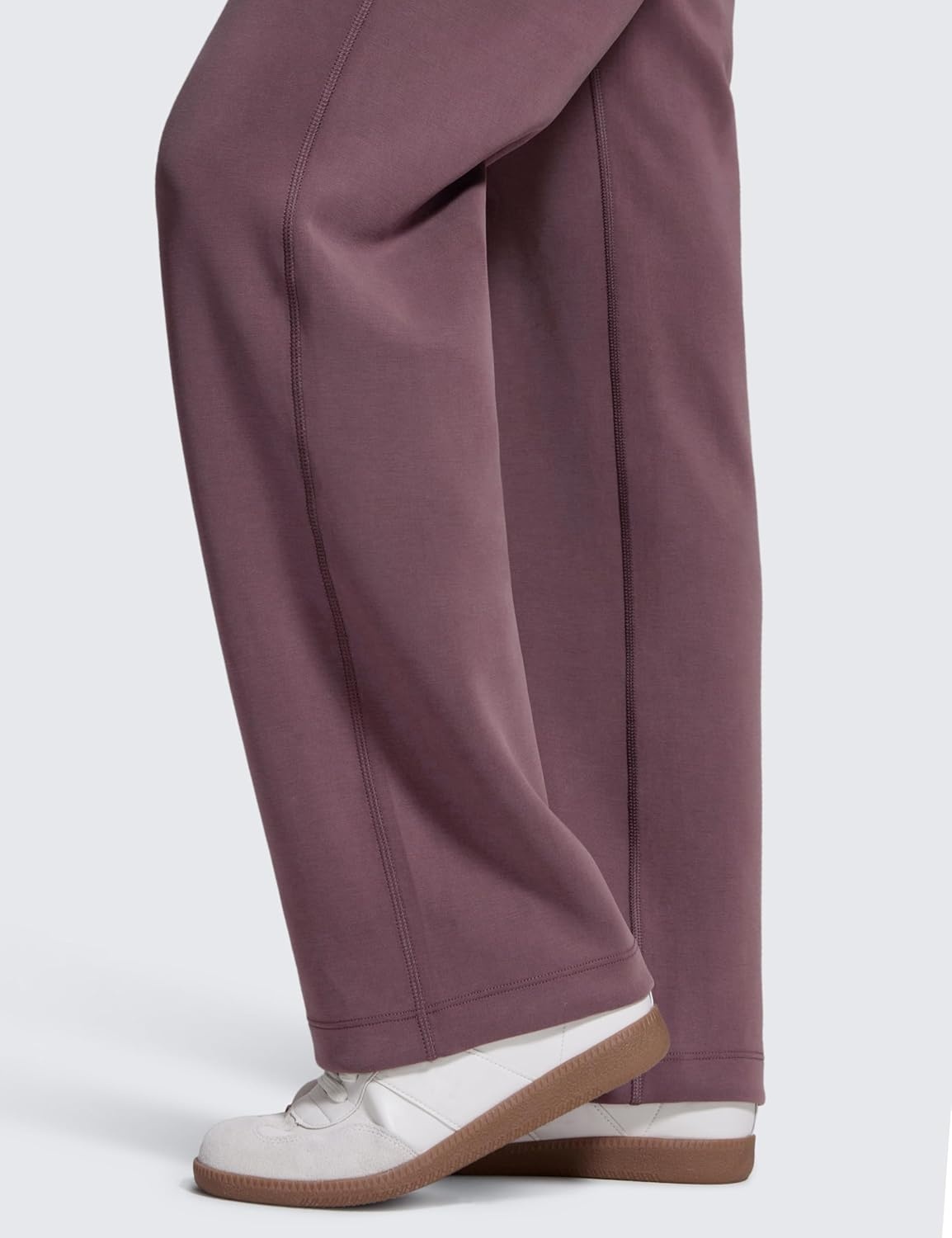 image:imageCRZ YOGA SoftAura Straight Leg Casual Sweatpants Women 283032 Modal Lounge Travel Pants with PocketsLight Ripe Plum