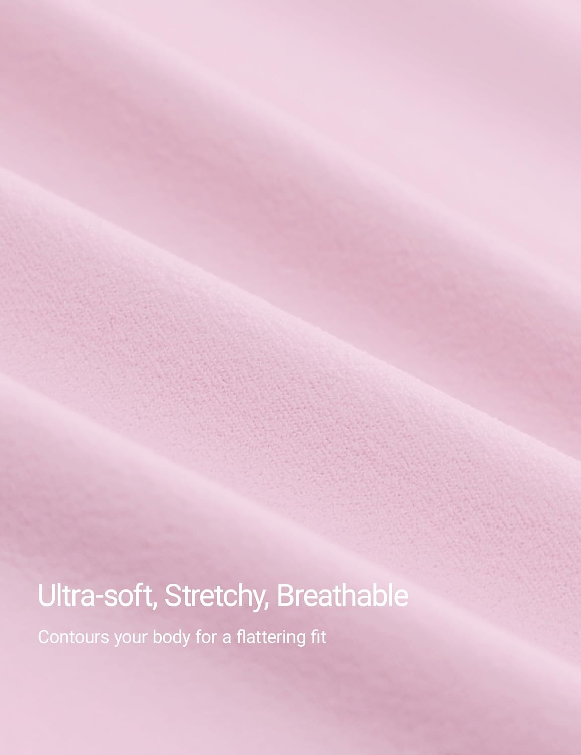 image:imageCRZ YOGA Softembrace High Neck Tops for Women Soft Workout Casual Going Out Shirts Crewneck Tight Short Sleeve TShirtPink Peony