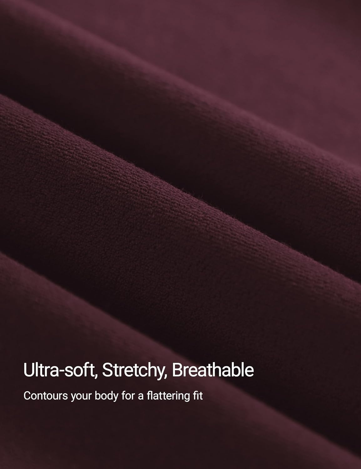 image:imageCRZ YOGA Softembrace High Neck Tops for Women Soft Workout Casual Going Out Shirts Crewneck Tight Short Sleeve TShirtRipe Plum