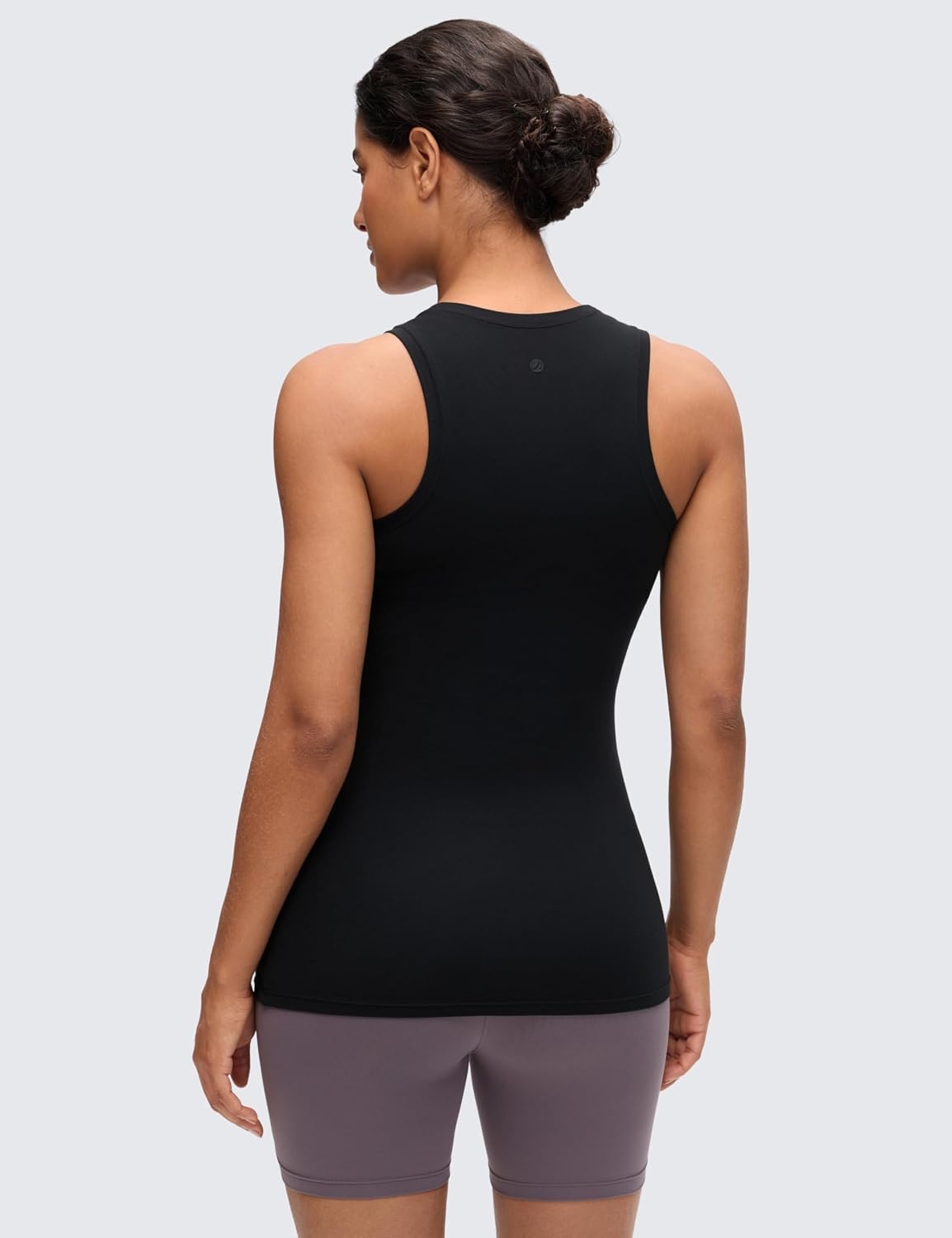 image:imageCRZ YOGA Softembrace Maternity High Neck Tank Tops Soft Sleeveless Casual Going Out Pregnancy Basic TShirts for WomenBlack