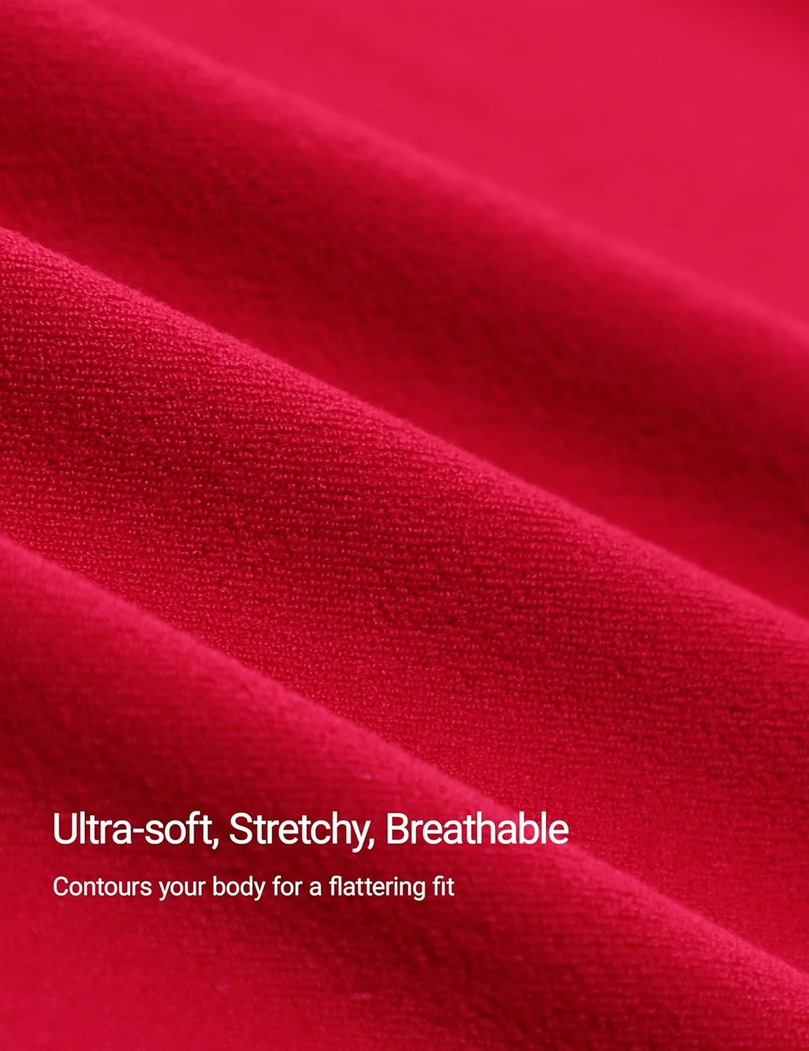 image:imageCRZ YOGA Softembrace Scoop Neck Tank Tops for Women Casual Going Out Soft Double Lined Crop Basic Sleeveless ShirtsAurora Red