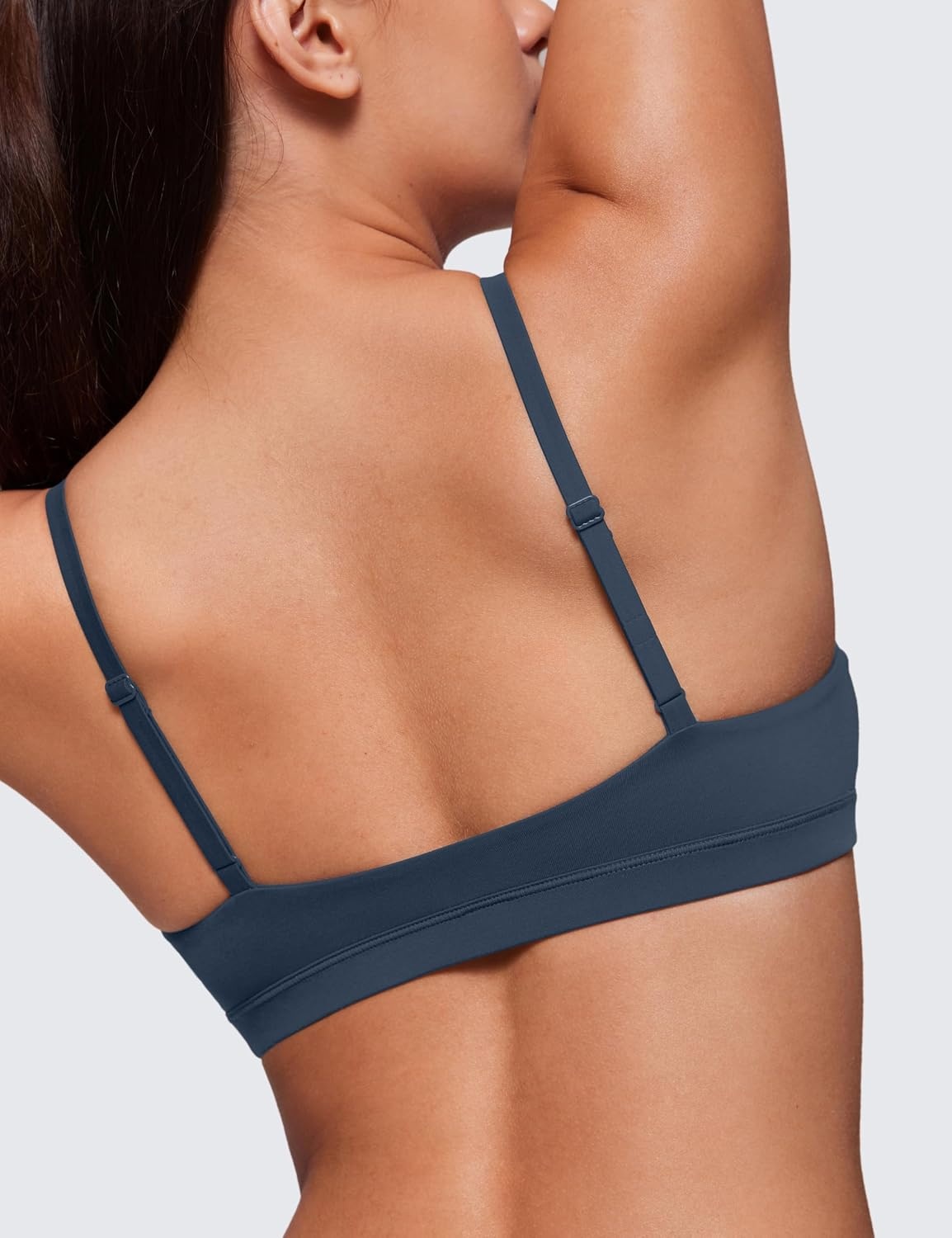 image:imageCRZ YOGA Softhold Double Lined Triangle Bralette Womens Adjustable Straps Wireless Cami Plunge TShirt Everyday Bra ComfySargasso