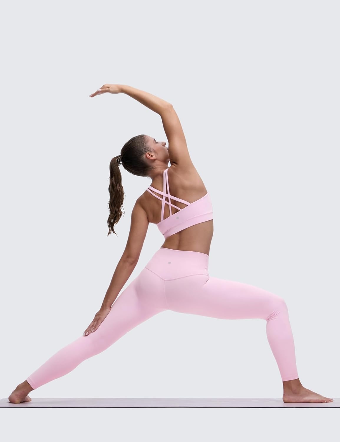 image:imageCRZ YOGA Softness Mold Butterluxe DDD Cup Longline Sports Bras for Women Supportive Double Straps Cross Back Yoga TopVita Pink