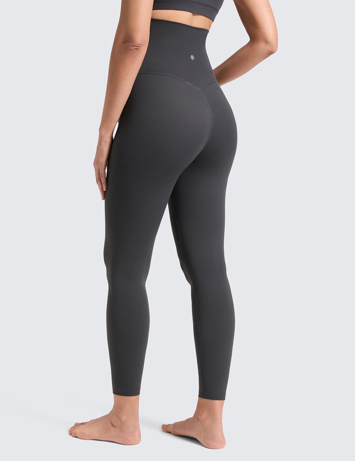 image:imageCRZ YOGA Softretch Maternity No Front Seam Leggings 25 Workout Yoga Casual Womens Pregnancy Pants Over The BellyMysterious Grey