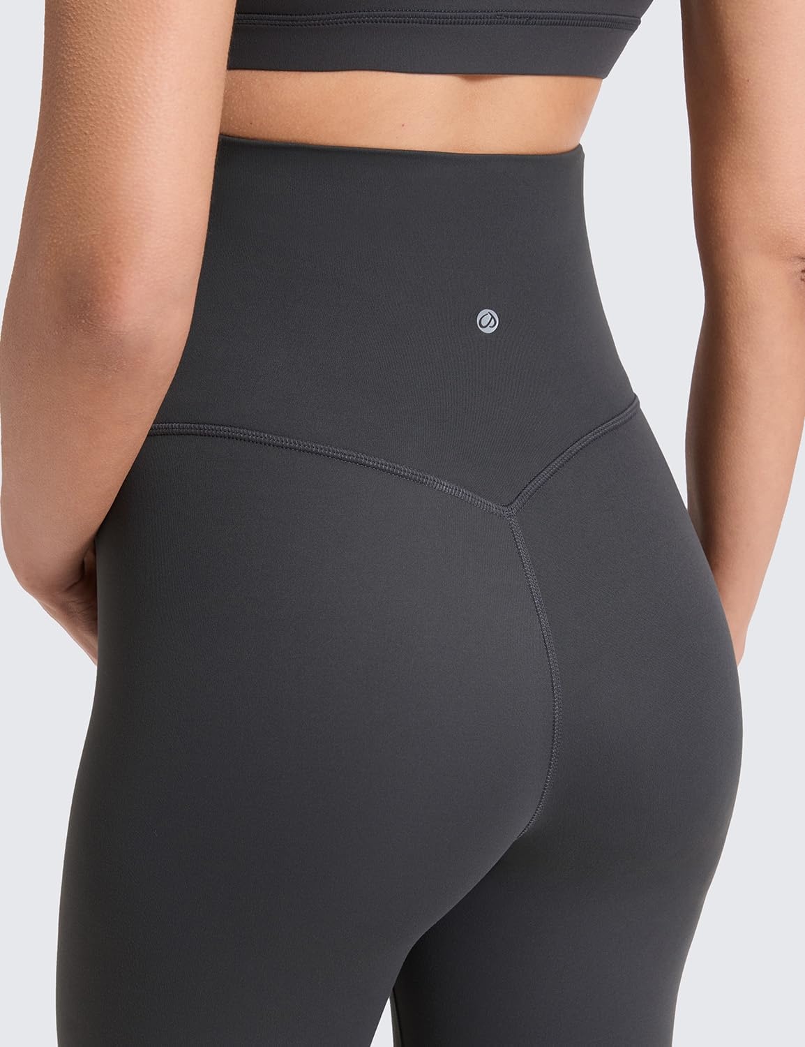 image:imageCRZ YOGA Softretch Maternity No Front Seam Leggings 25 Workout Yoga Casual Womens Pregnancy Pants Over The BellyMysterious Grey
