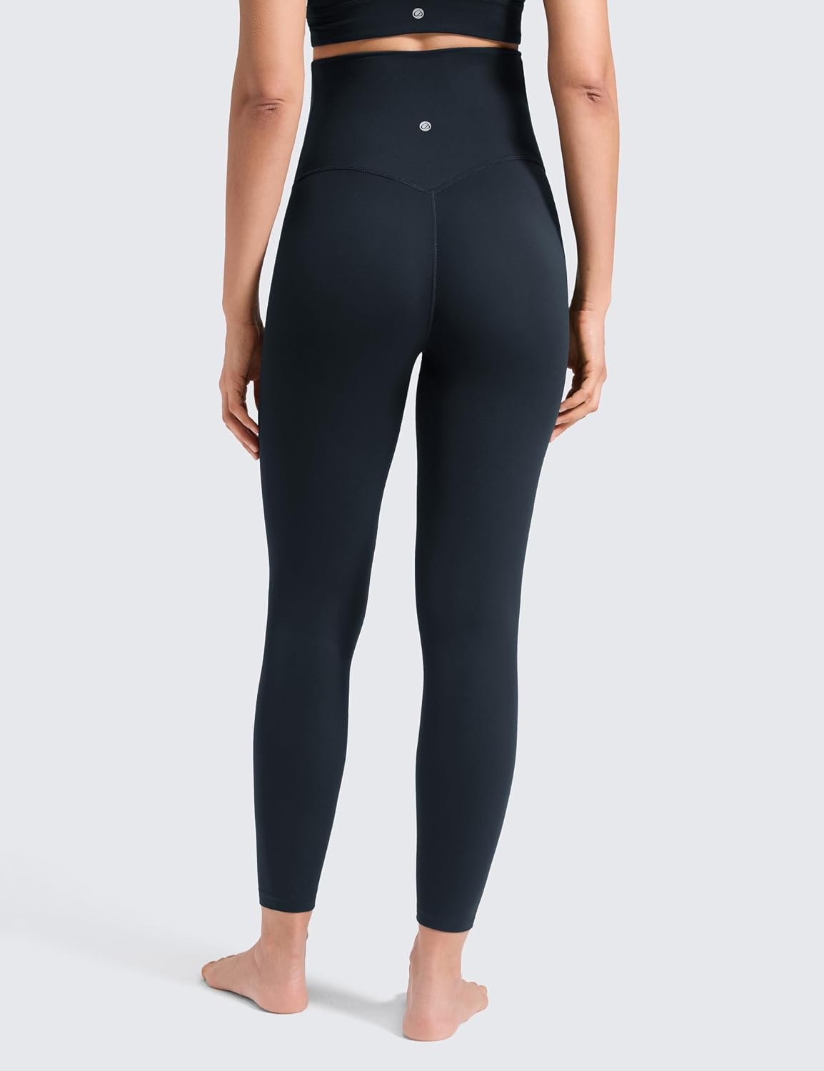 image:imageCRZ YOGA Softretch Maternity No Front Seam Leggings 25 Workout Yoga Casual Womens Pregnancy Pants Over The BellyTrue Navy