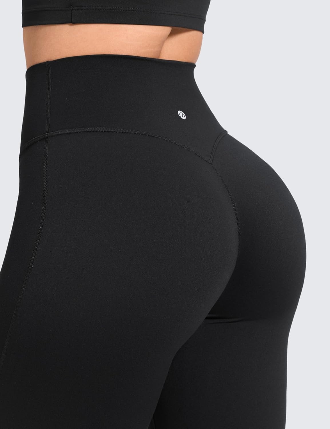 image:imageCRZ YOGA Softretch No Front Seam Flare Leggings 293133 High Waist Womens Yoga Pants Lounge Buttery Soft Comfy CasualBlack