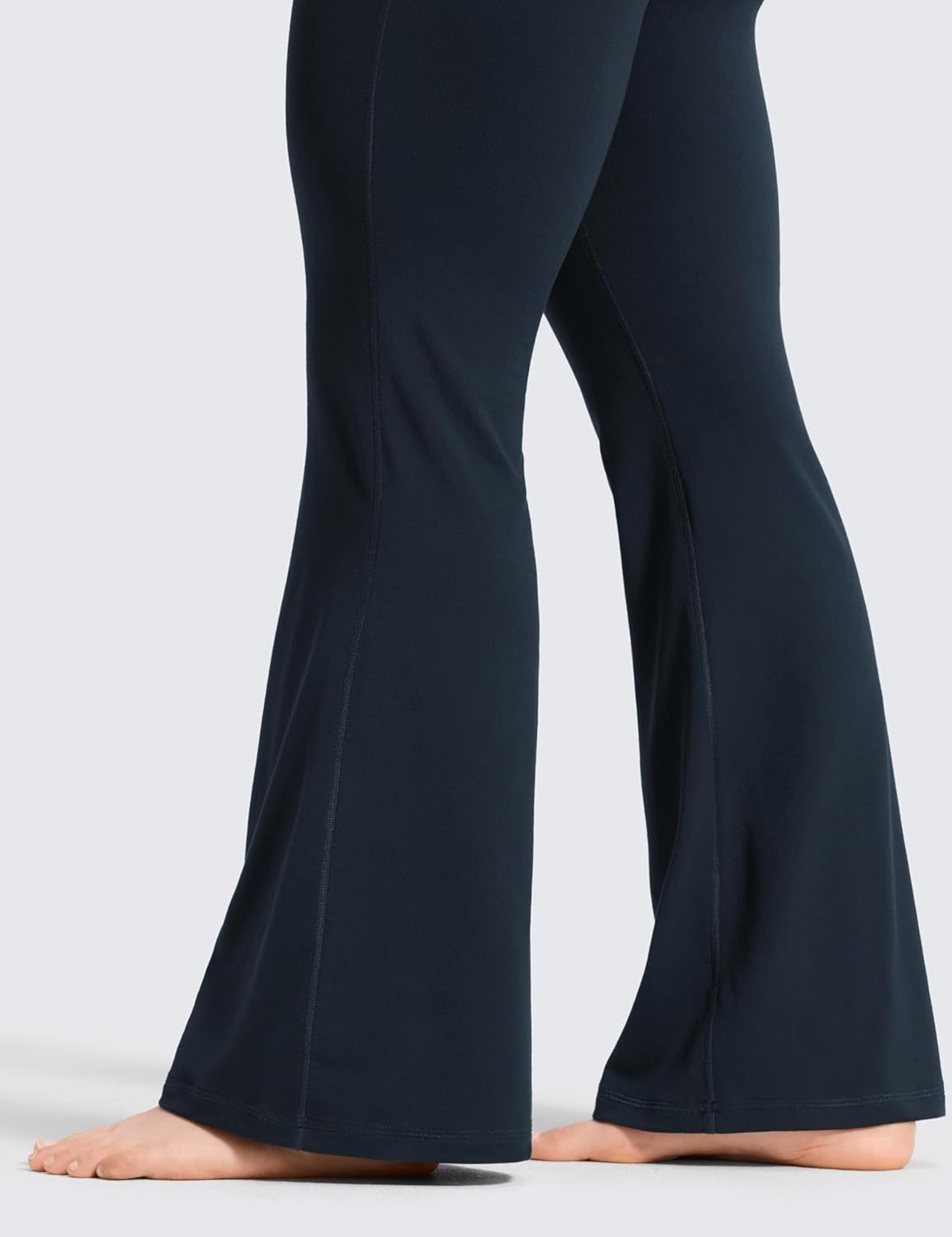 image:imageCRZ YOGA Softretch No Front Seam Flare Leggings 293133 High Waist Womens Yoga Pants Lounge Buttery Soft Comfy CasualTrue Navy