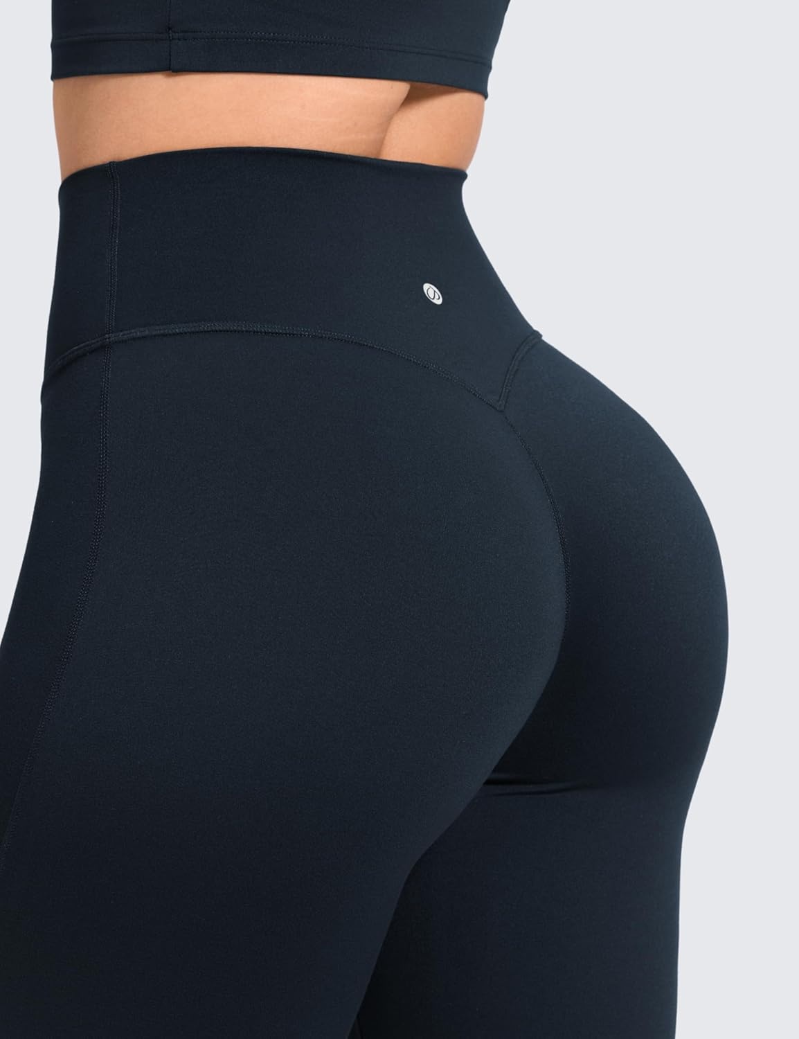 image:imageCRZ YOGA Softretch No Front Seam Flare Leggings 293133 High Waist Womens Yoga Pants Lounge Buttery Soft Comfy CasualTrue Navy