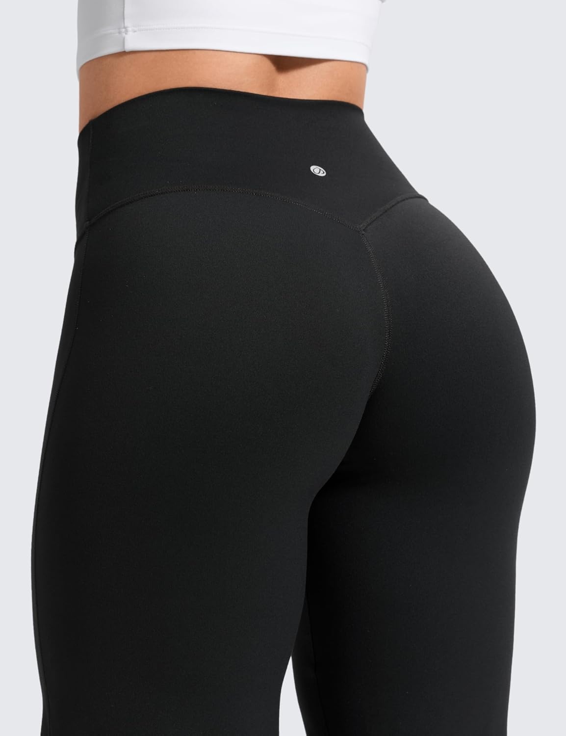 image:imageCRZ YOGA Softretch No Front Seam Wide Leg Pants 28 30 32 for Women High Waist Yoga Lounge Buttery Soft Comfy CasualBlack