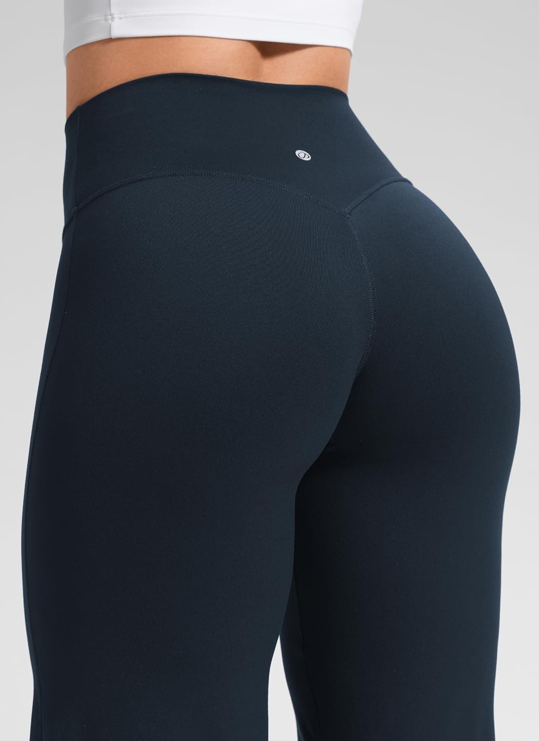 image:imageCRZ YOGA Softretch No Front Seam Wide Leg Pants 28 30 32 for Women High Waist Yoga Lounge Buttery Soft Comfy CasualTrue Navy