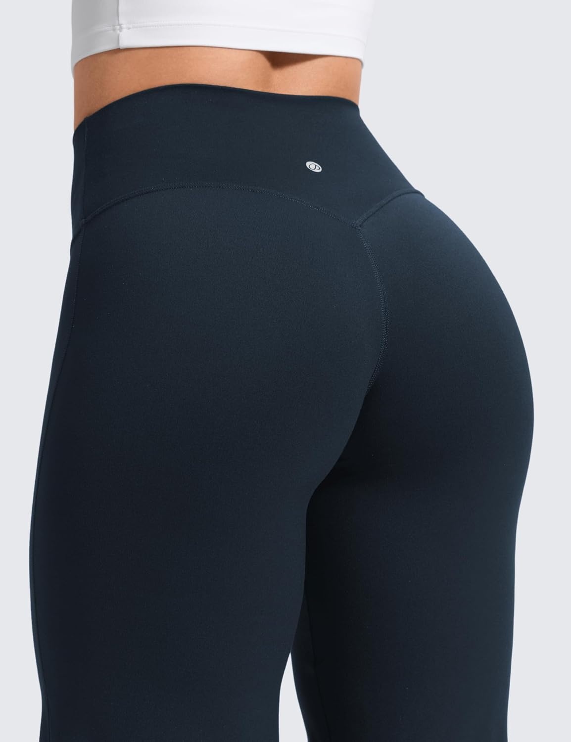 image:imageCRZ YOGA Softretch No Front Seam Wide Leg Pants 28 30 32 for Women High Waist Yoga Lounge Buttery Soft Comfy CasualTrue Navy