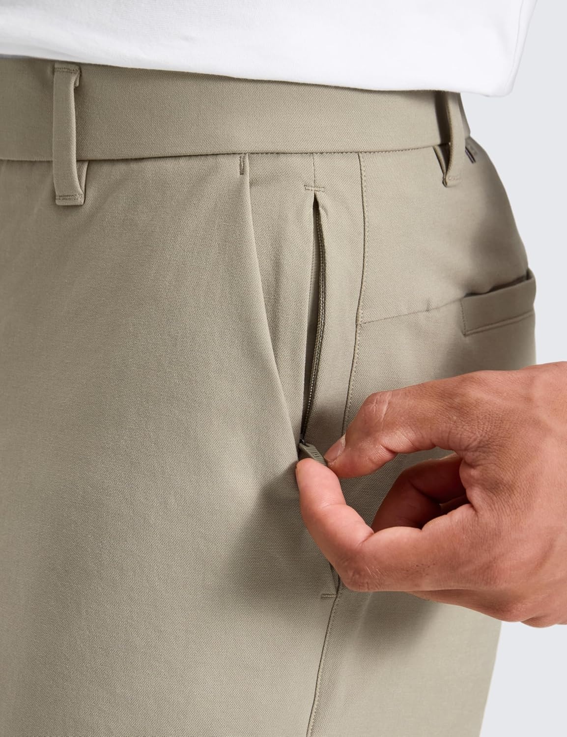 image:imageCRZ YOGA Stretch Cotton Chino Shorts for Men 7 Breathable Work Casual Classic Fit Twill Flat Front with PocketsOak