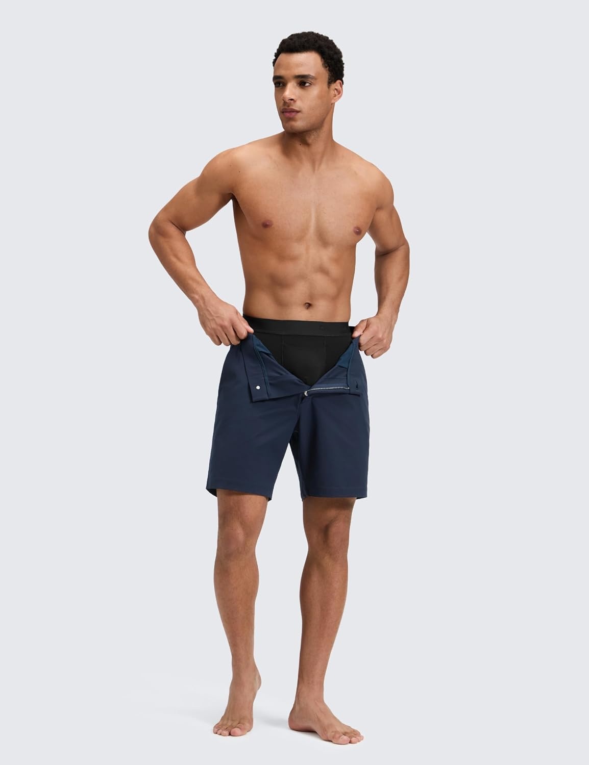 image:imageCRZ YOGA UltraSoft Modal Boxer Briefs with Fly for Men 5 Casual Underwear Moisture Wicking Breathable 3 PackBlack 3pack