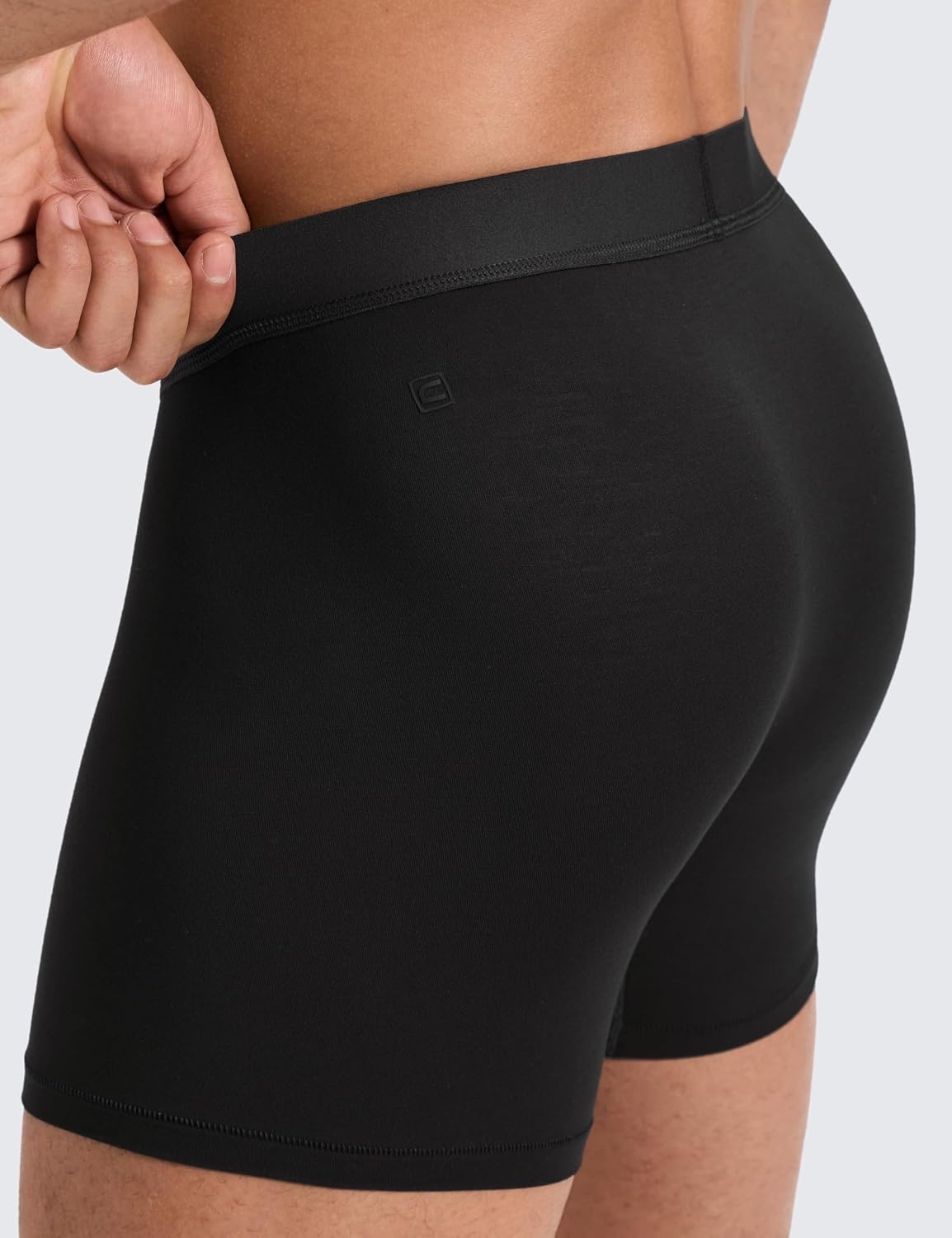image:imageCRZ YOGA UltraSoft Modal Boxer Briefs with Fly for Men 5 Casual Underwear Moisture Wicking Breathable 3 PackBlack 3pack