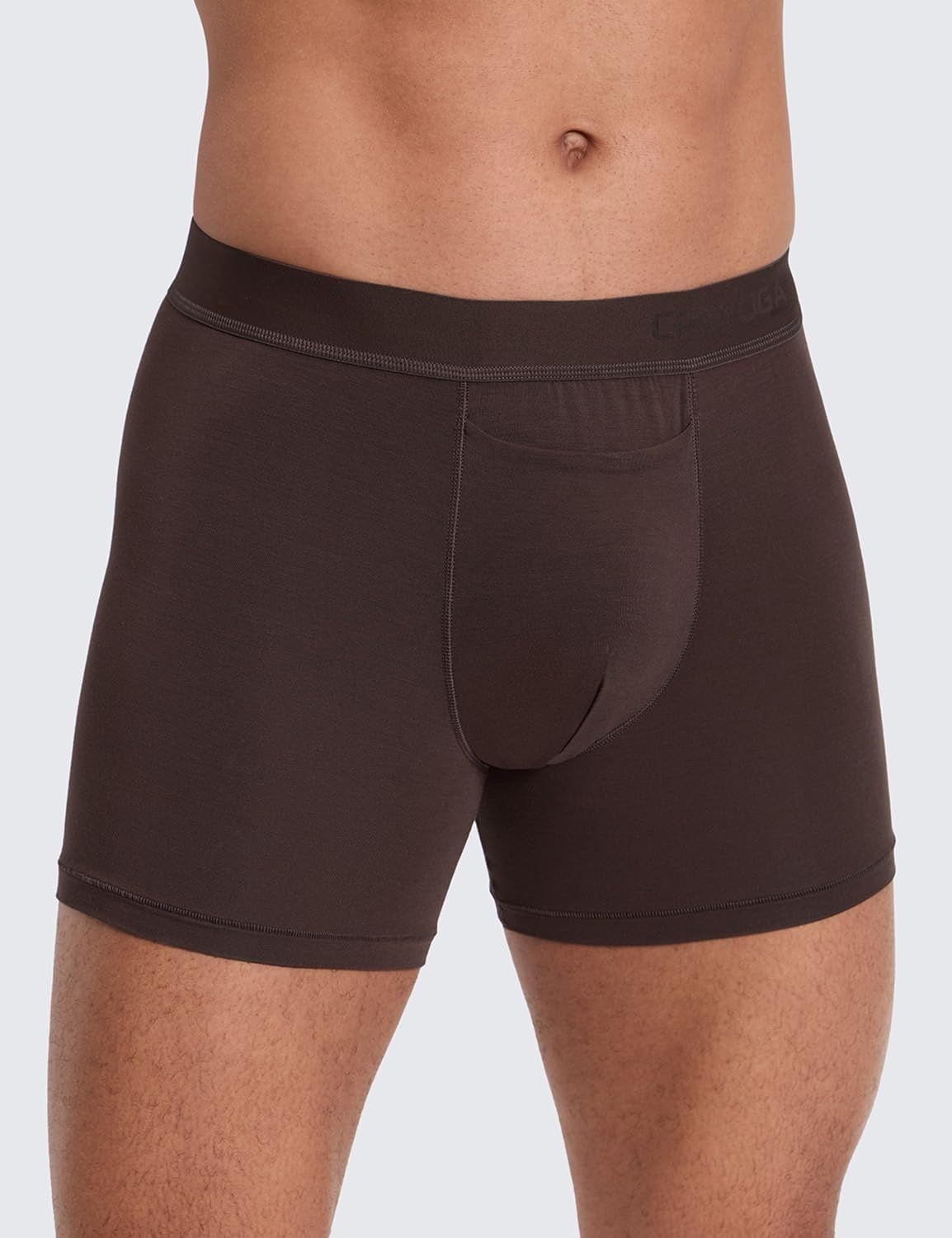 image:imageCRZ YOGA UltraSoft Modal Boxer Briefs with Fly for Men 5 Casual Underwear Moisture Wicking Breathable 3 PackBlackBlueBrown