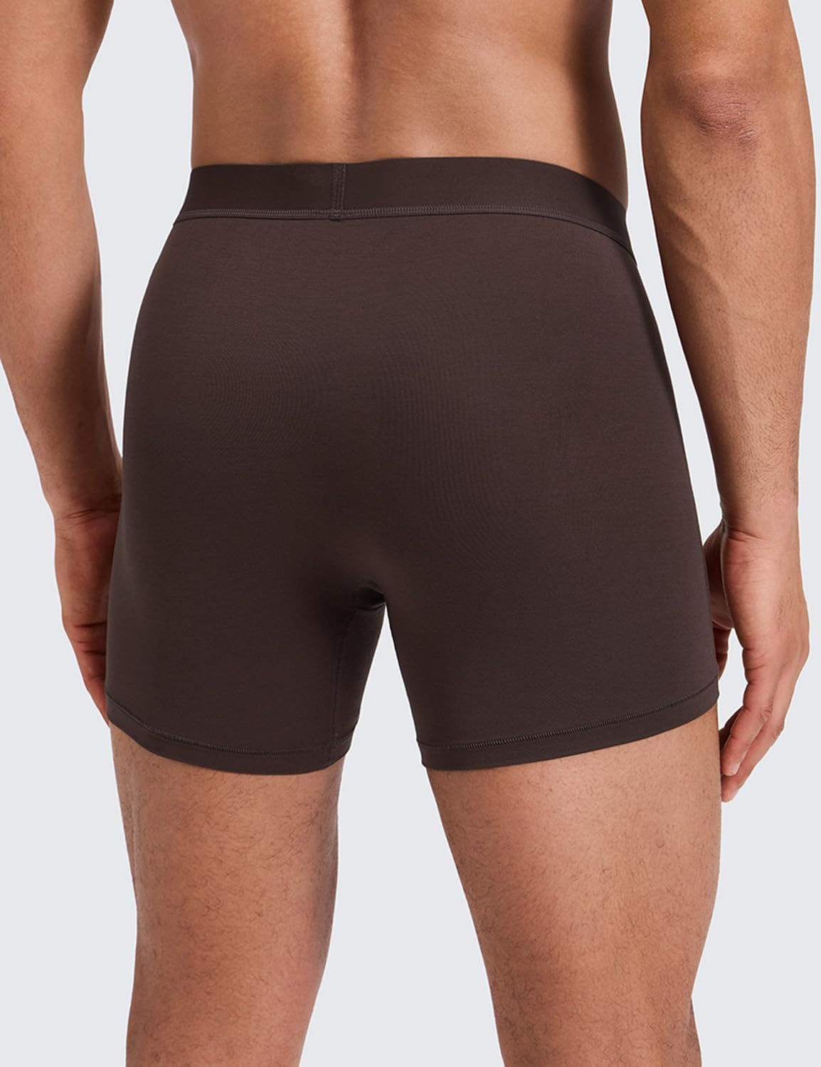 image:imageCRZ YOGA UltraSoft Modal Boxer Briefs with Fly for Men 5 Casual Underwear Moisture Wicking Breathable 3 PackBlackBlueBrown