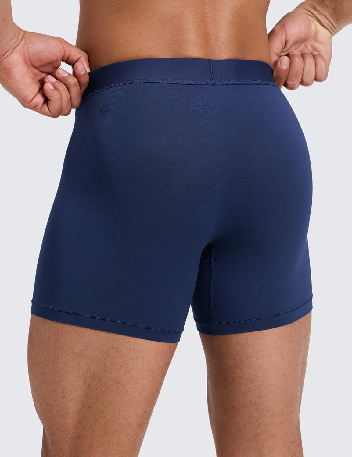 image:imageCRZ YOGA UltraSoft Modal Boxer Briefs with Fly for Men 5 Casual Underwear Moisture Wicking Breathable 3 PackNavyBlueTrue Navy