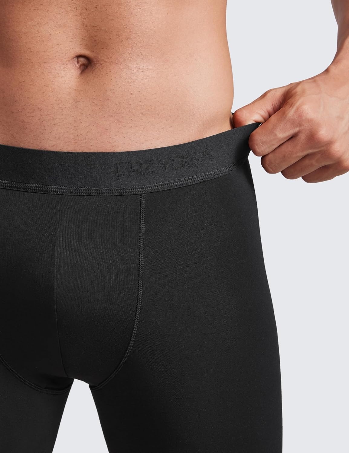 image:imageCRZ YOGA UltraSoft Modal Casual Boxer Briefs for Men 5 Double Lined Underwear Moisture Wicking Breathable 3 PackBlack 3pack