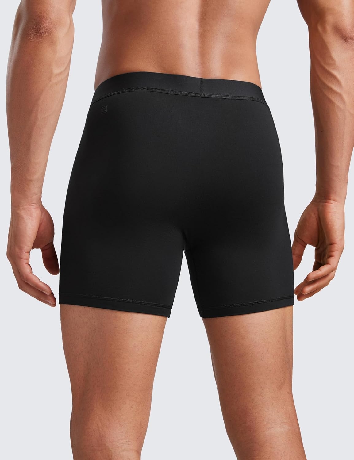 image:imageCRZ YOGA UltraSoft Modal Casual Boxer Briefs for Men 5 Double Lined Underwear Moisture Wicking Breathable 3 PackBlack 3pack