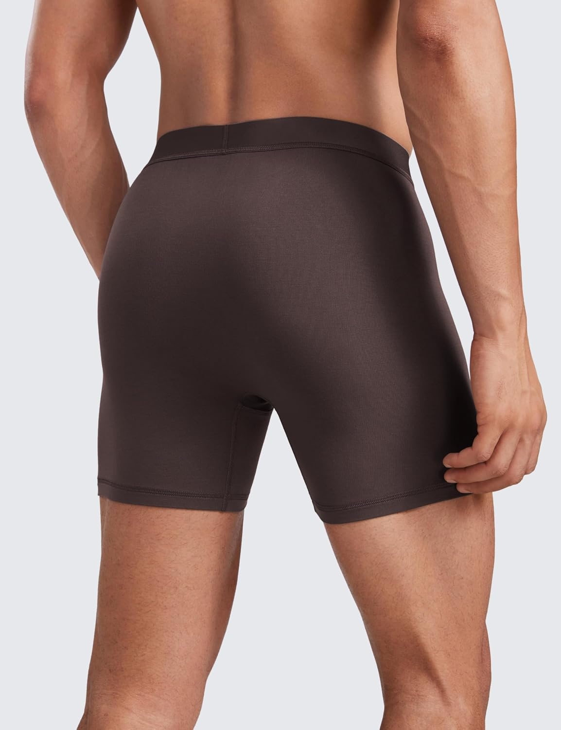image:imageCRZ YOGA UltraSoft Modal Casual Boxer Briefs for Men 5 Double Lined Underwear Moisture Wicking Breathable 3 PackBlackBlueBrown