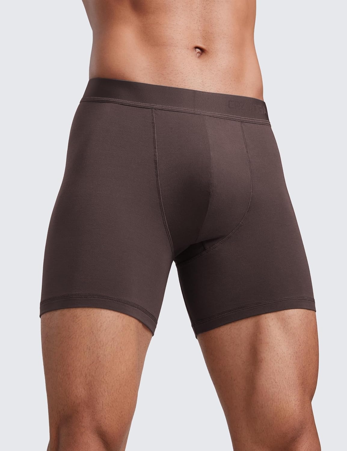 image:imageCRZ YOGA UltraSoft Modal Casual Boxer Briefs for Men 5 Double Lined Underwear Moisture Wicking Breathable 3 PackBlackBlueBrown