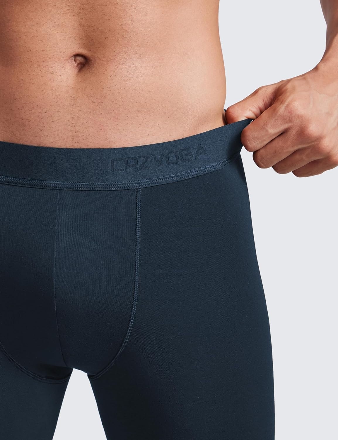 image:imageCRZ YOGA UltraSoft Modal Casual Boxer Briefs for Men 5 Double Lined Underwear Moisture Wicking Breathable 3 PackBlackGreyNavy