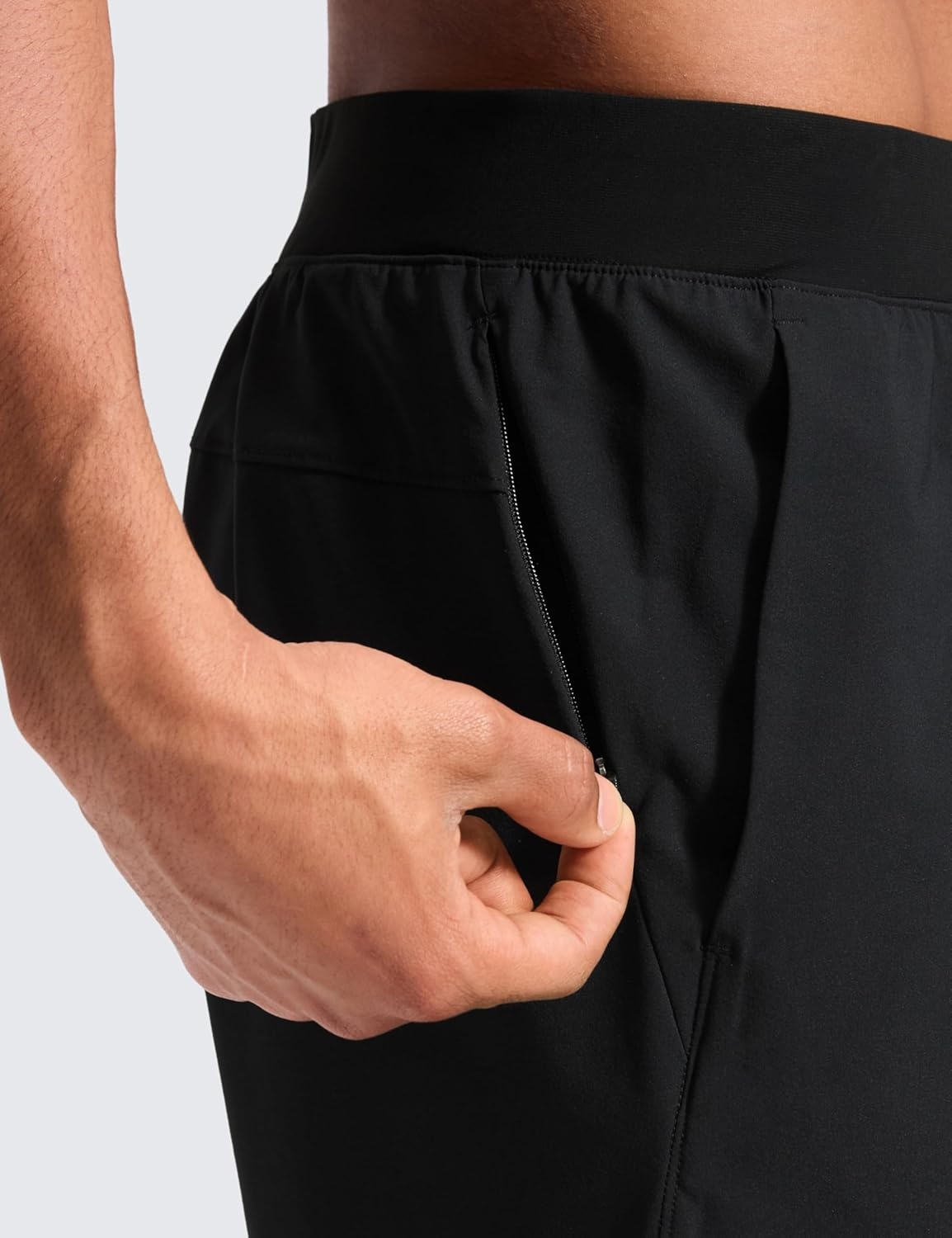 image:imageCRZ YOGA Workout Motion Pants for Men 30 Quick Dry SweatWicking Athletic Casual Daily Joggers Trouser with PocketsBlack