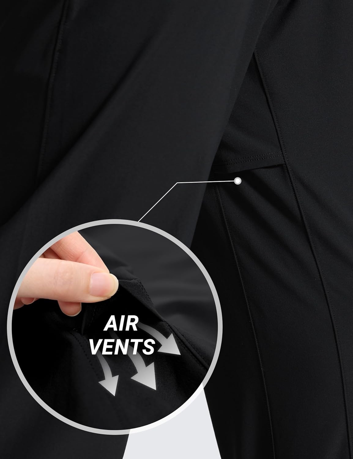 image:imageCRZ YOGA Workout Motion Pants for Men 30 Quick Dry SweatWicking Athletic Casual Daily Joggers Trouser with PocketsBlack