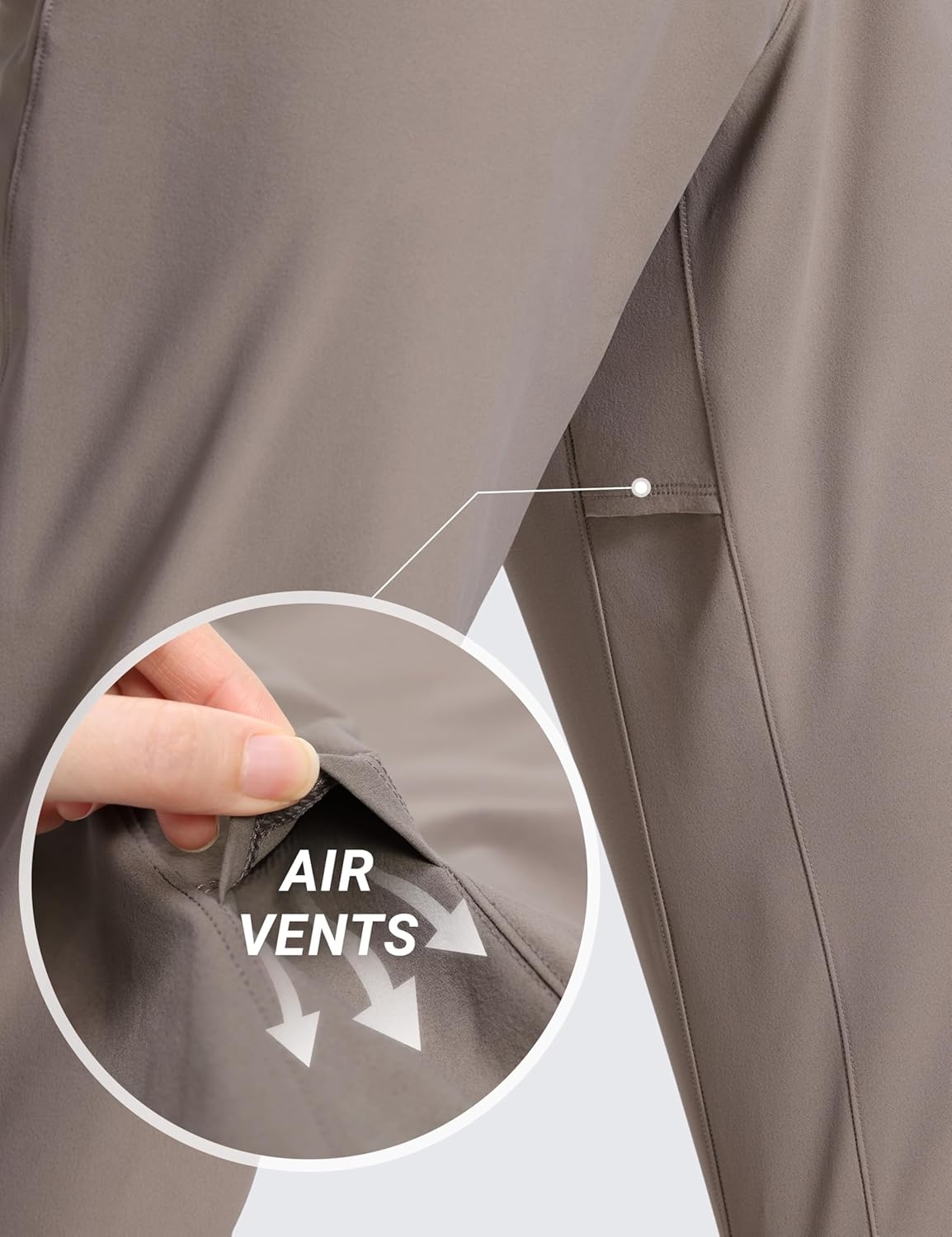 image:imageCRZ YOGA Workout Motion Pants for Men 30 Quick Dry SweatWicking Athletic Casual Daily Joggers Trouser with PocketsCliff Ash